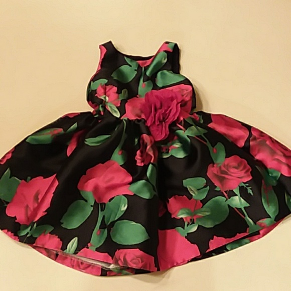 red rose fancy dress